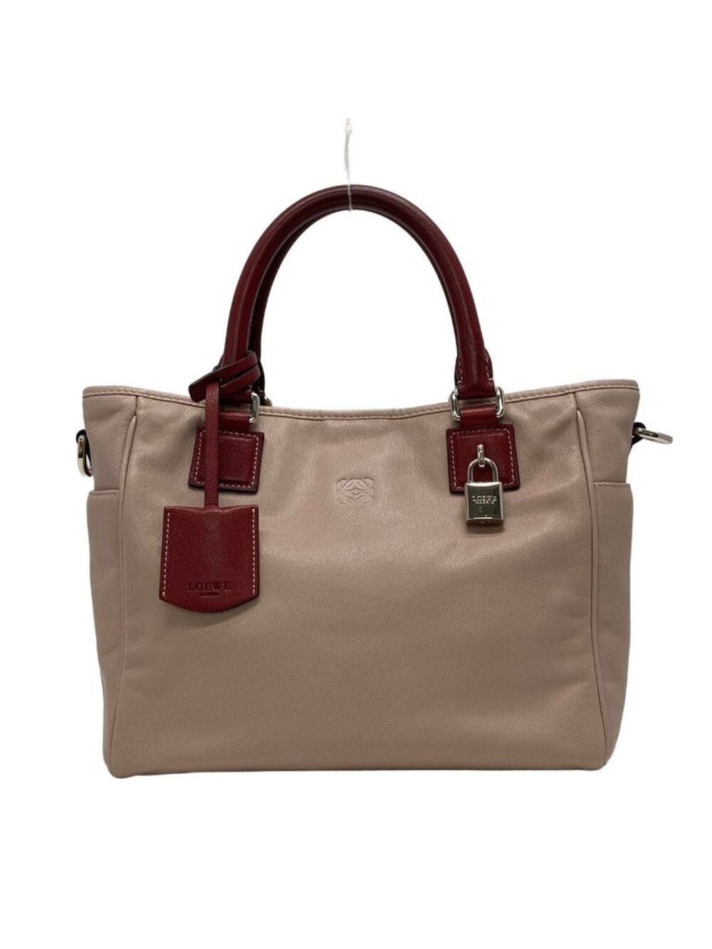 Loewe Tote Bag 318.21 Light Pink Red Anagram Leather